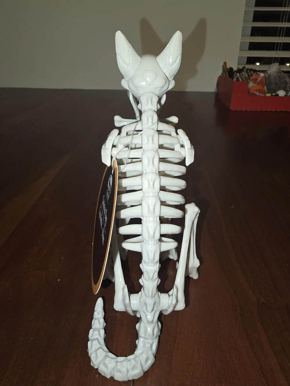 Halloween Skeleton Dog Figurine - White Decorative Pet Skeleton, New with Tags